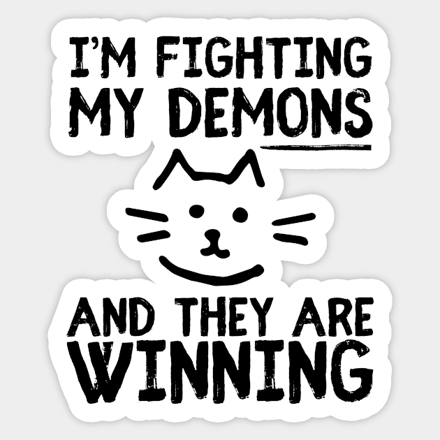 Cat Meme Sarcastic Sticker by The WYLD Tribe